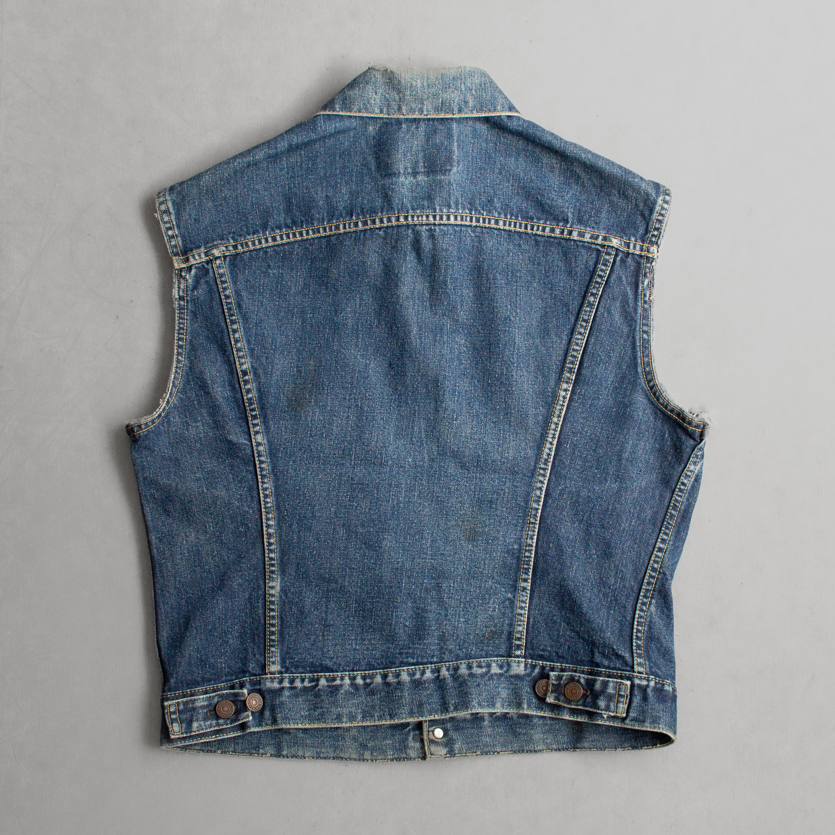 60S LEVIS 557XX BIG E DENIM VEST 美國製 丹寧 外套 無袖 背心