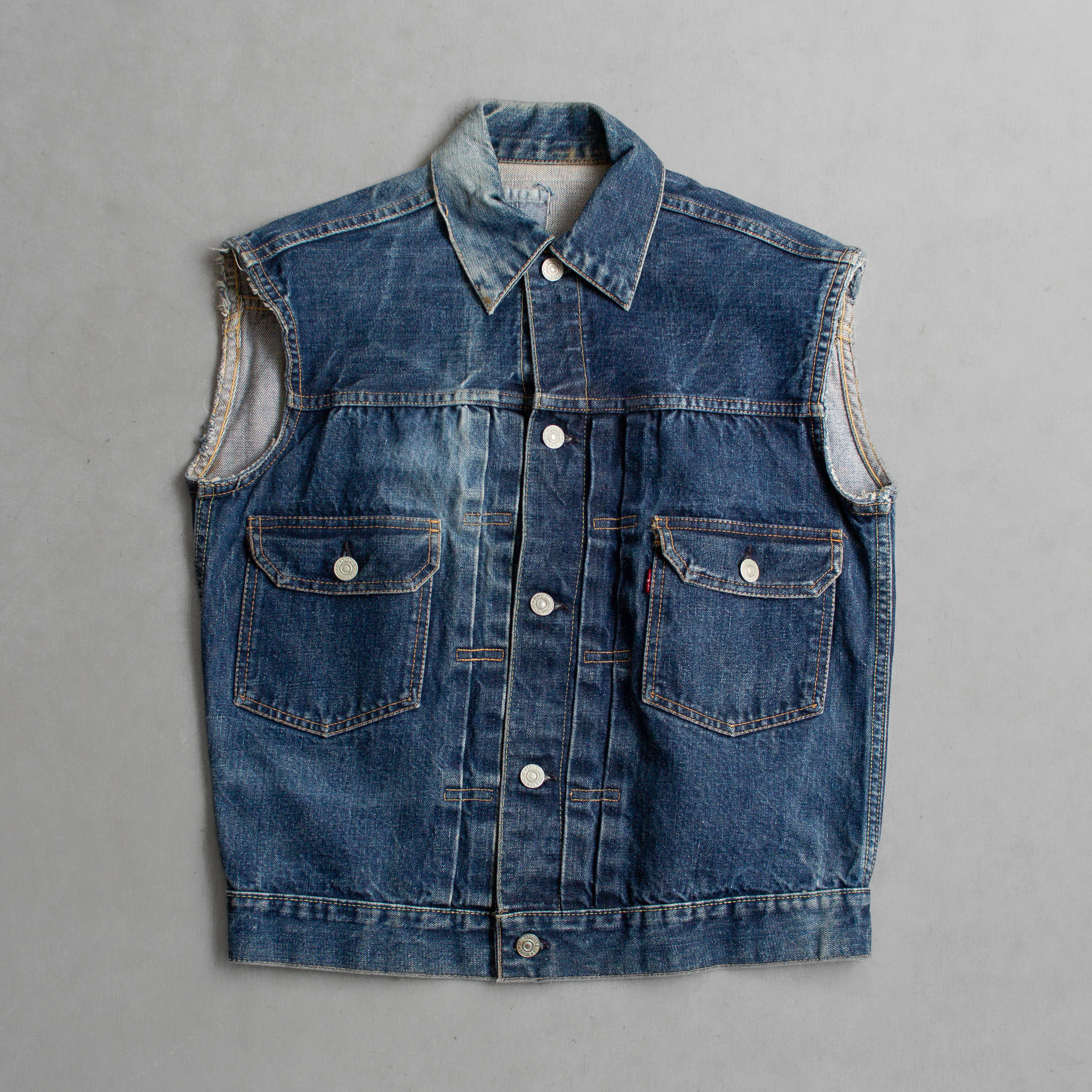 50S LEVIS 507XX TYPE II DENIM VEST 美國製 二代 丹寧 外套 無袖 背心
