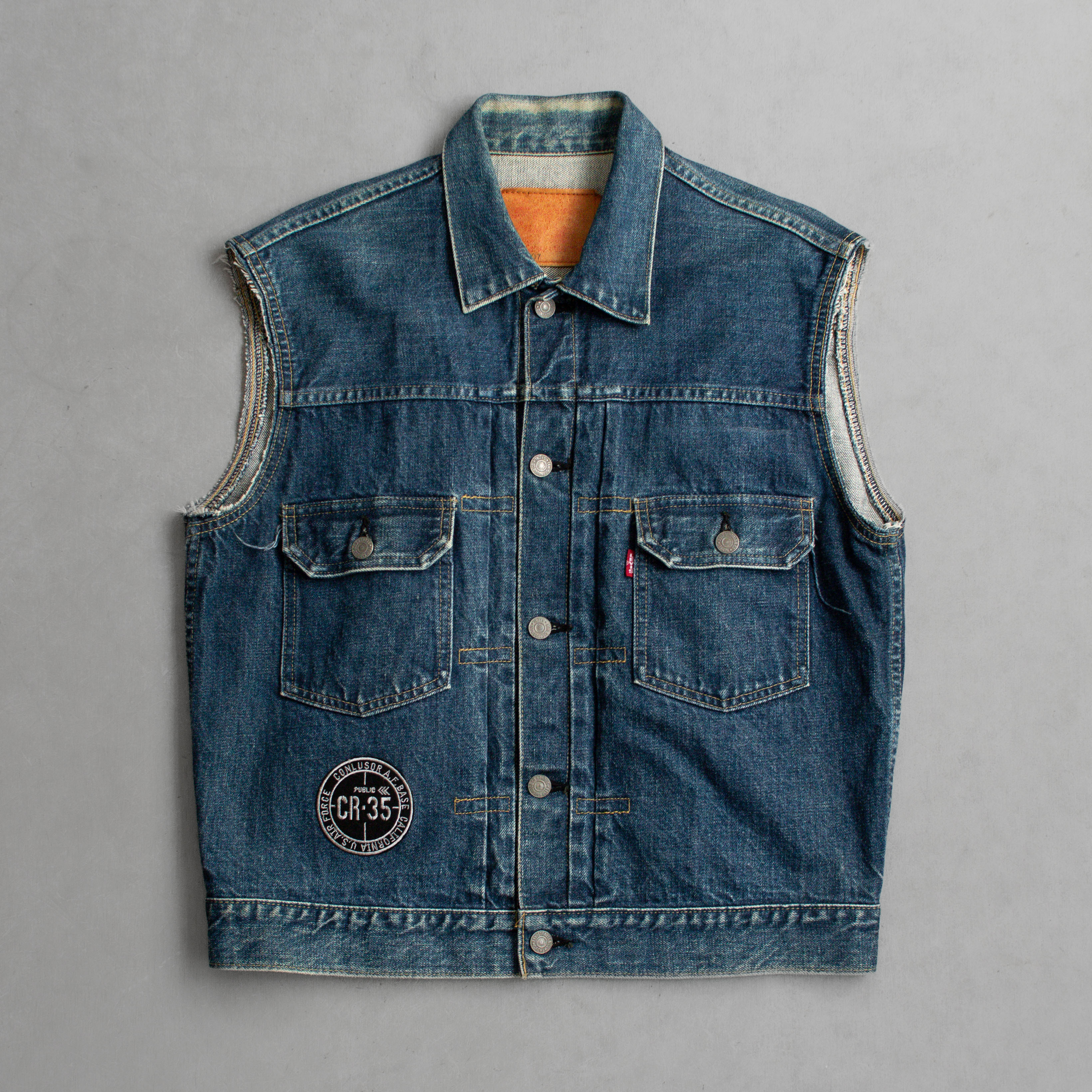 90S LEVIS 507XX TYPE II DENIM VEST 日本製 二代 丹寧 外套 無袖 背心