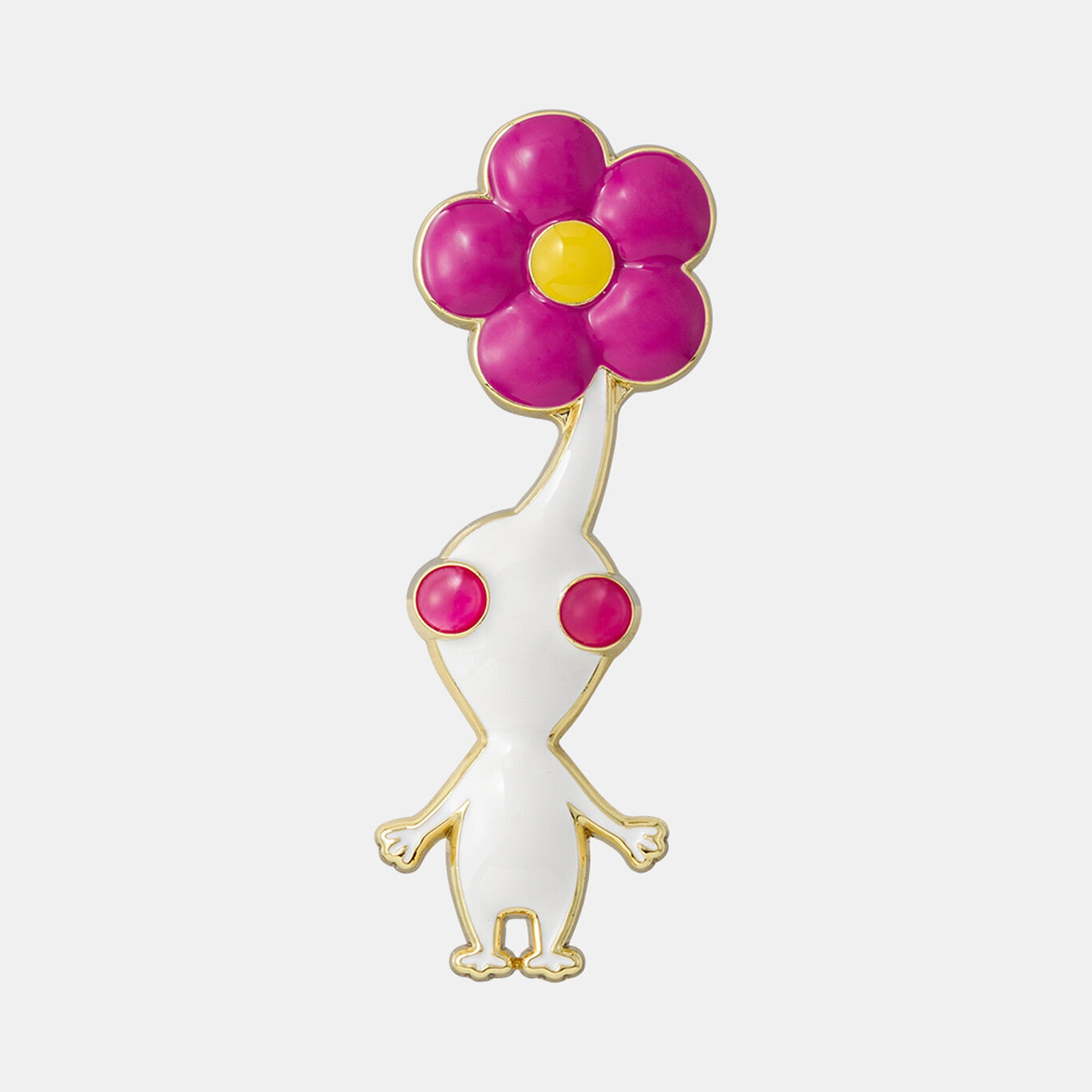 Nintendo White PIKMIN Badge