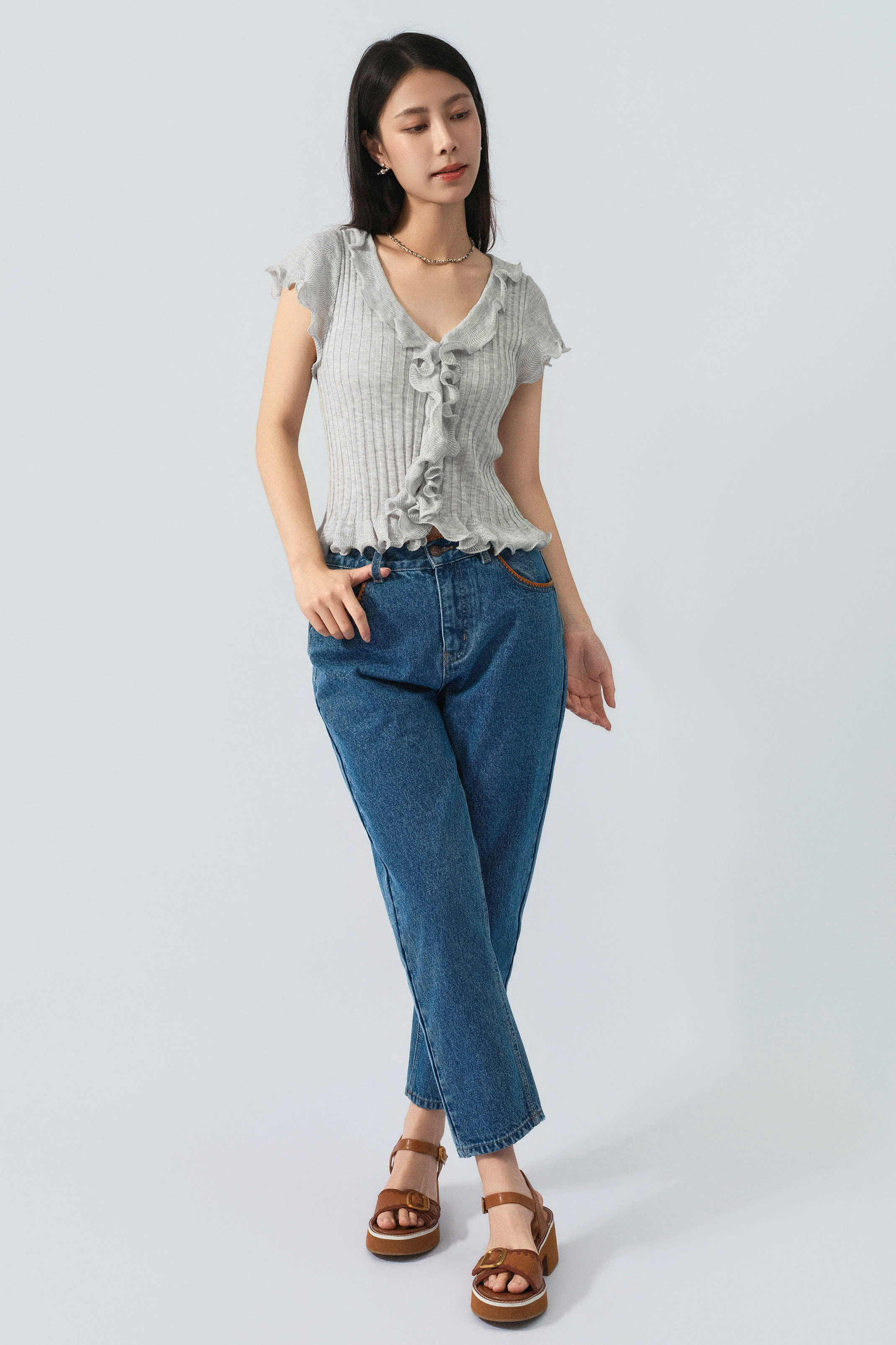 SS26_0147（上衣＋Bra Top + 牛仔褲）
