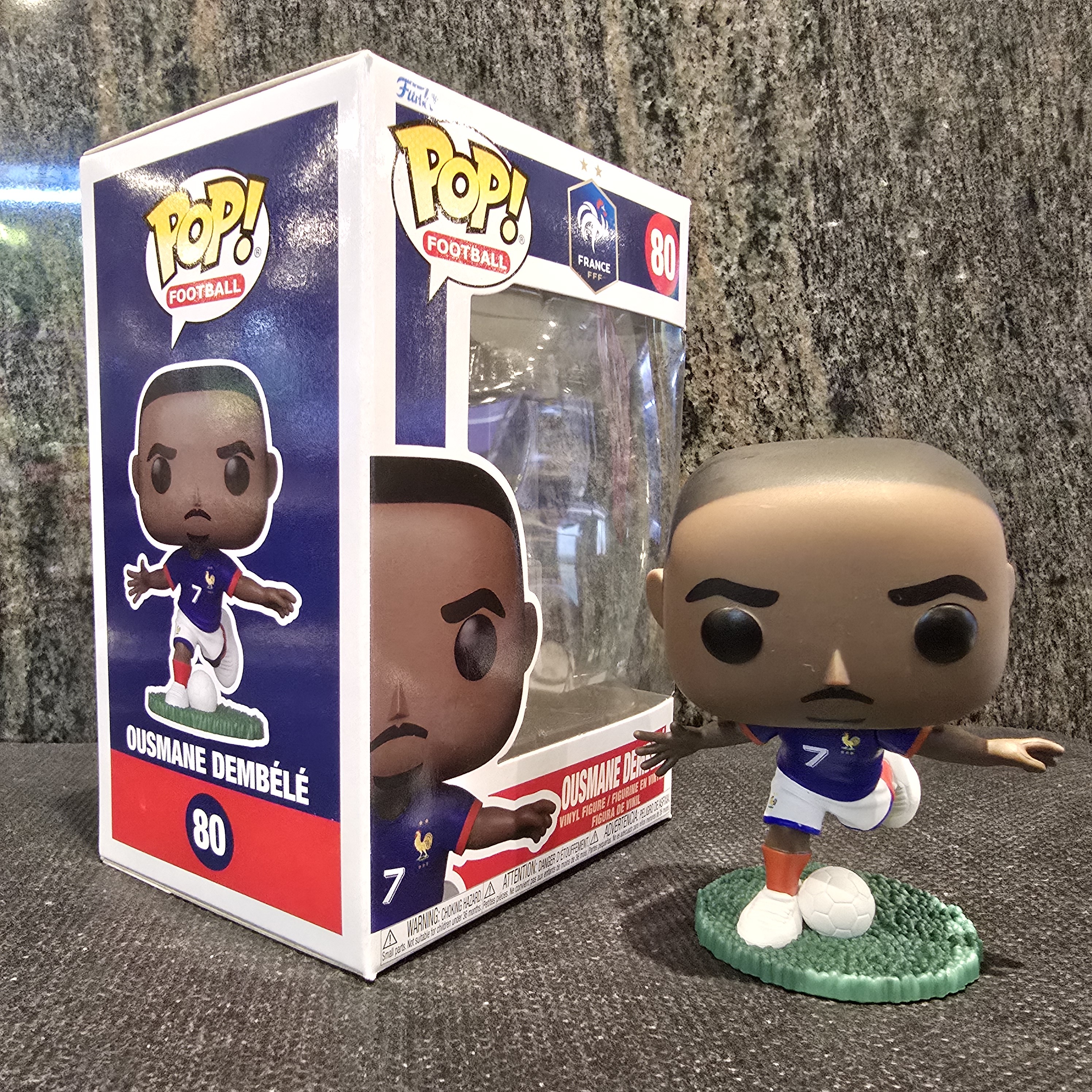 法國FUNKO POP!!奧斯文丹比利OUSMANE DEMBÉLÉ公仔 No.80