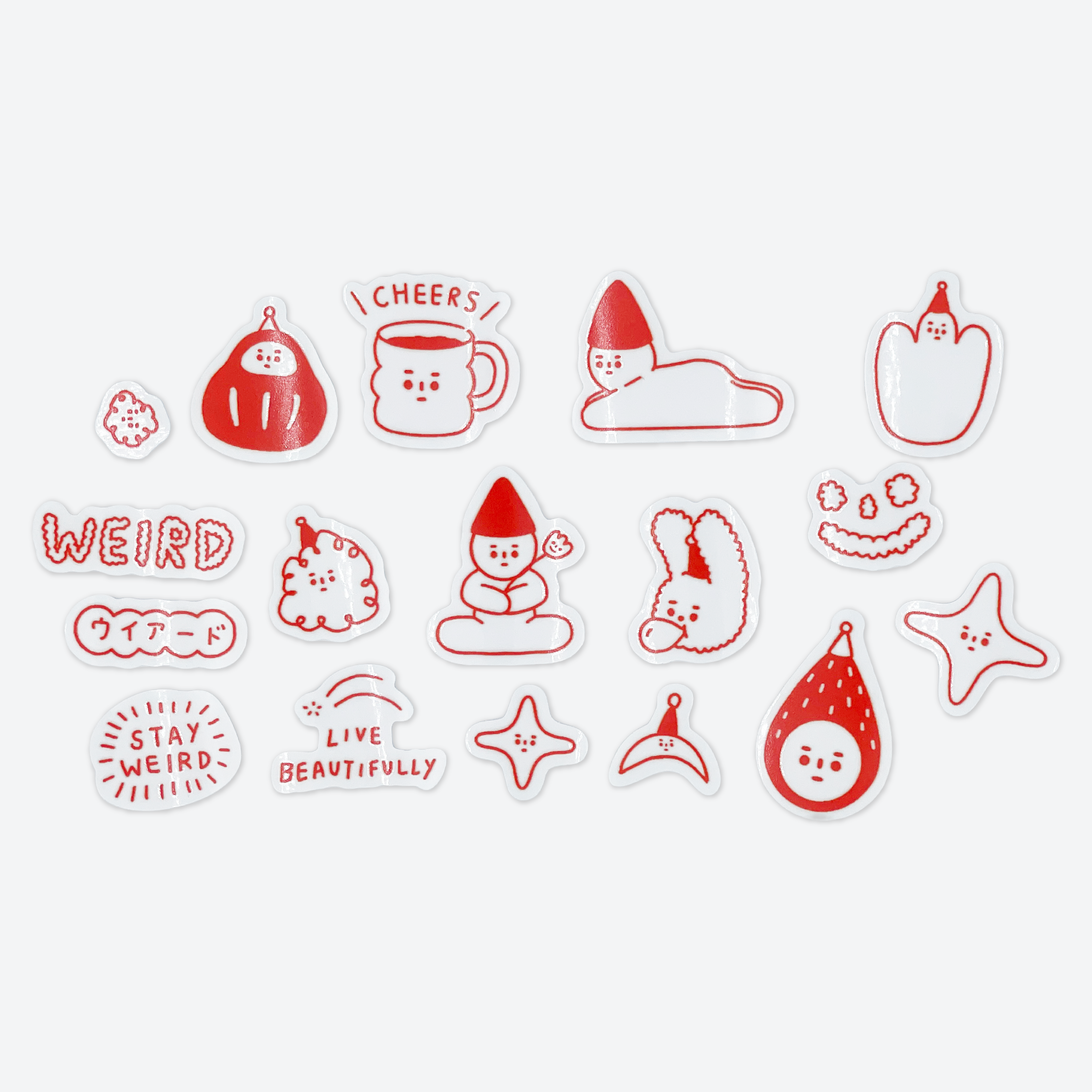 THE WEIRD THINGS-貼紙包