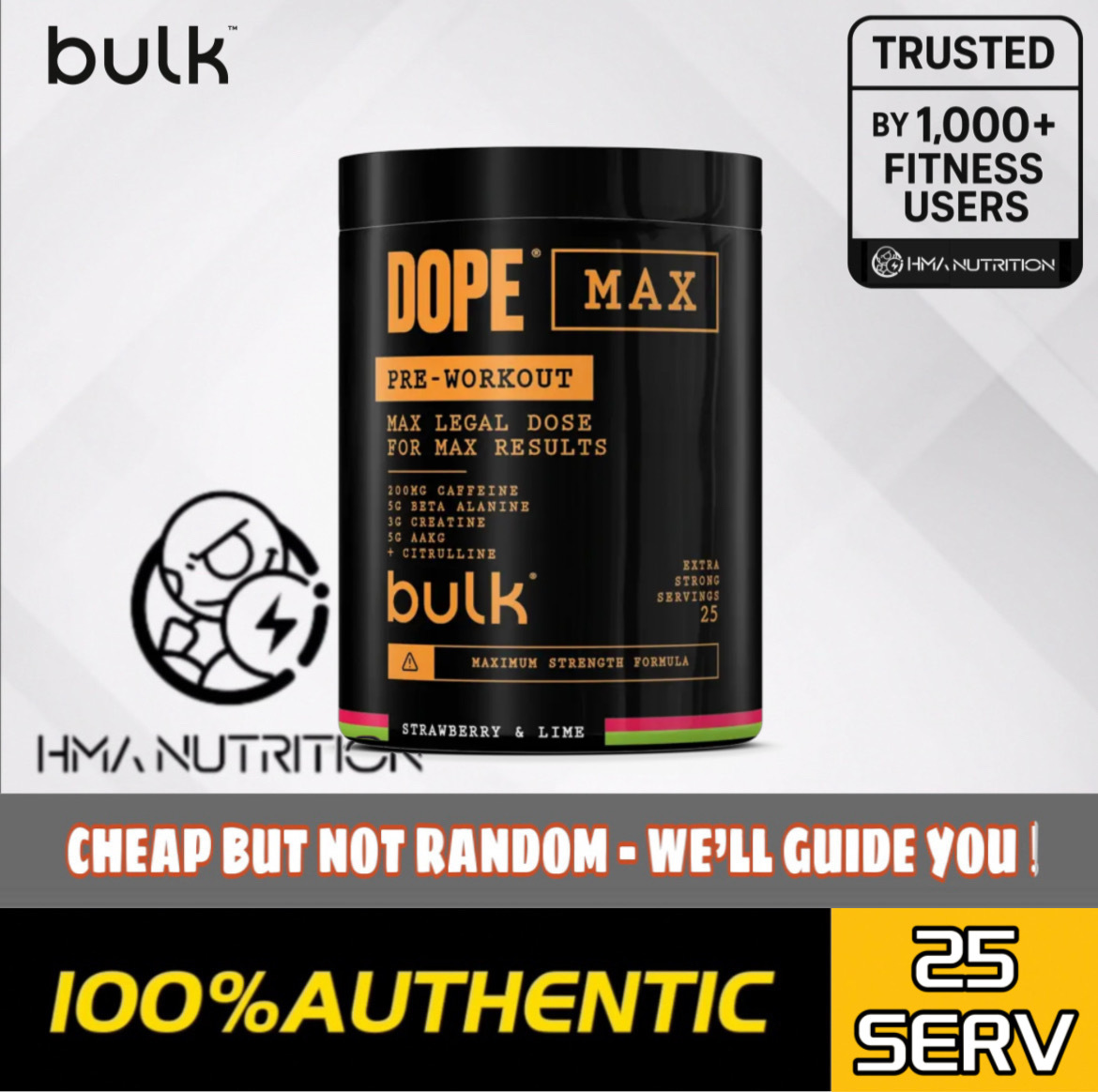 Bulk Dope Max Pre-Workout (25Servings)