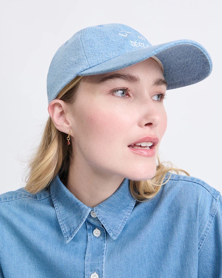 La casquette L'amour est déclaré - denim clair   | émoi émoi