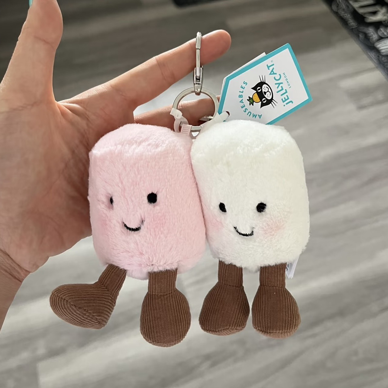 （預購）Jellycat Amuseable 系列 粉色&白色棉花糖 絨毛玩偶