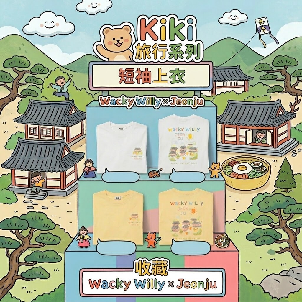 【直播】Wacky Willy LX050983 Kiki 旅行系列短袖上衣