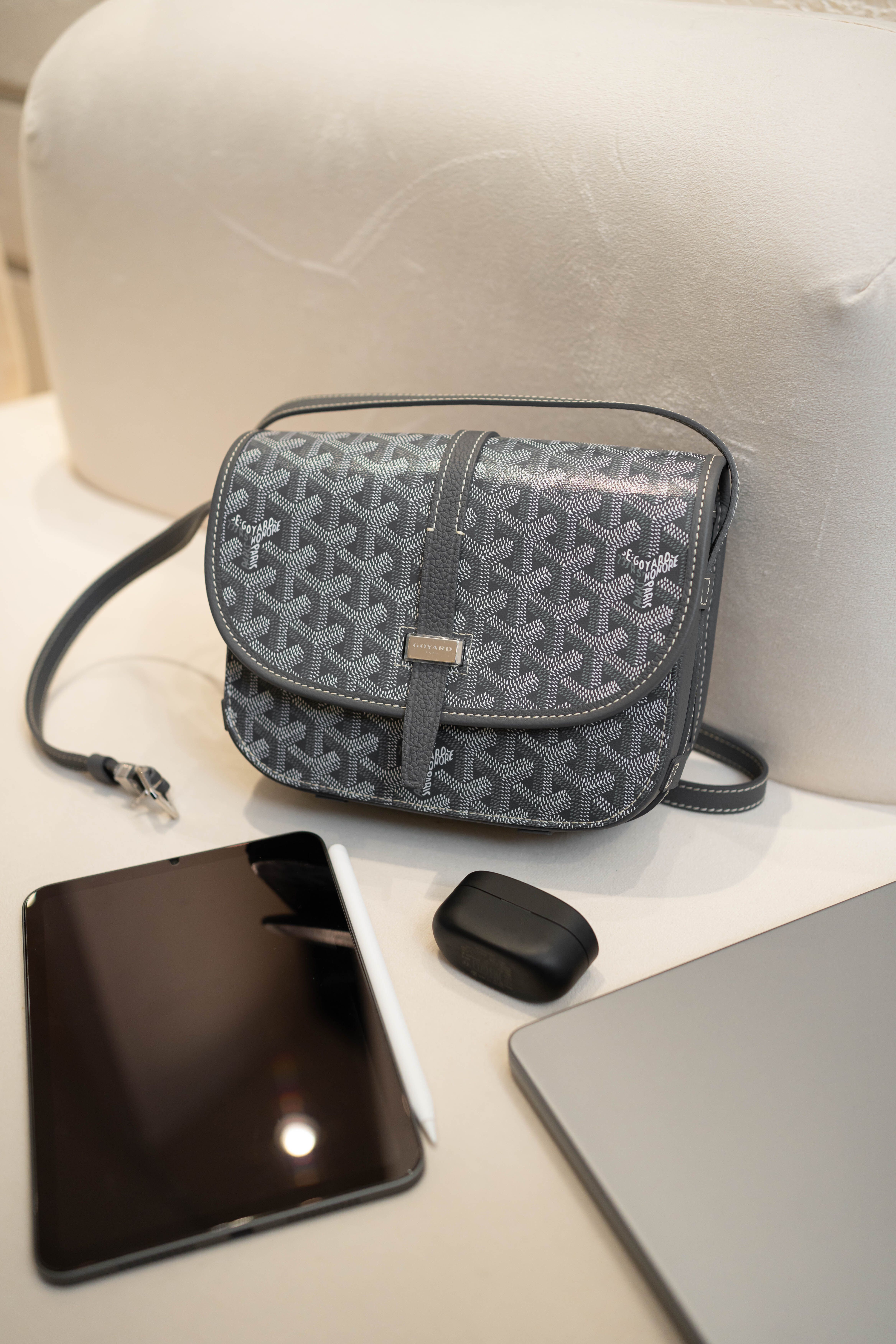 Goyard Belvedere Pm Grey Bag