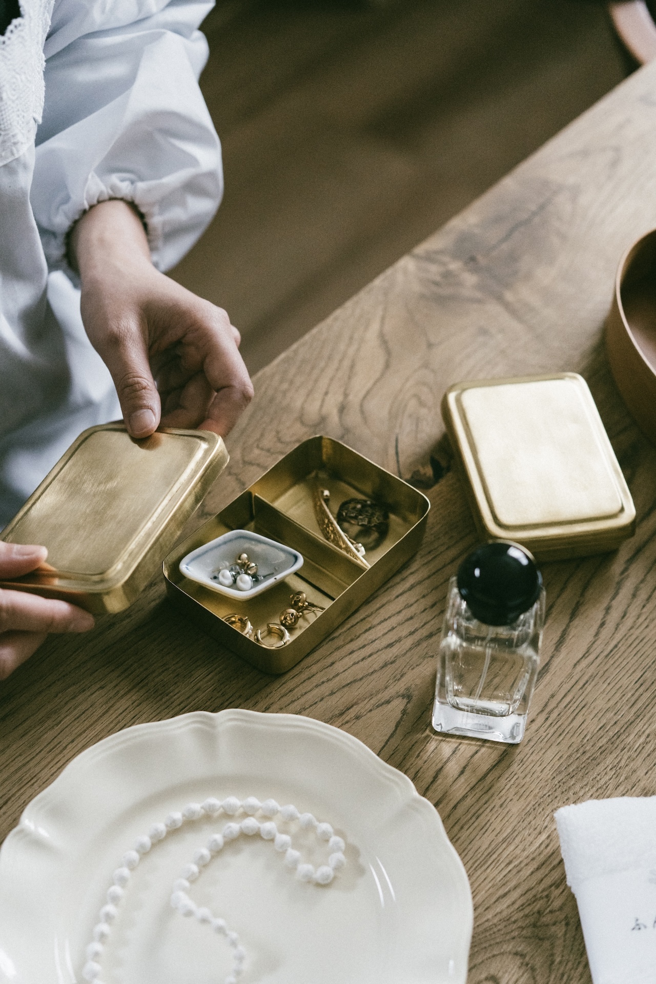 志成販売 BRASS 職人手作真鍮復古黃銅蓋付收納盒