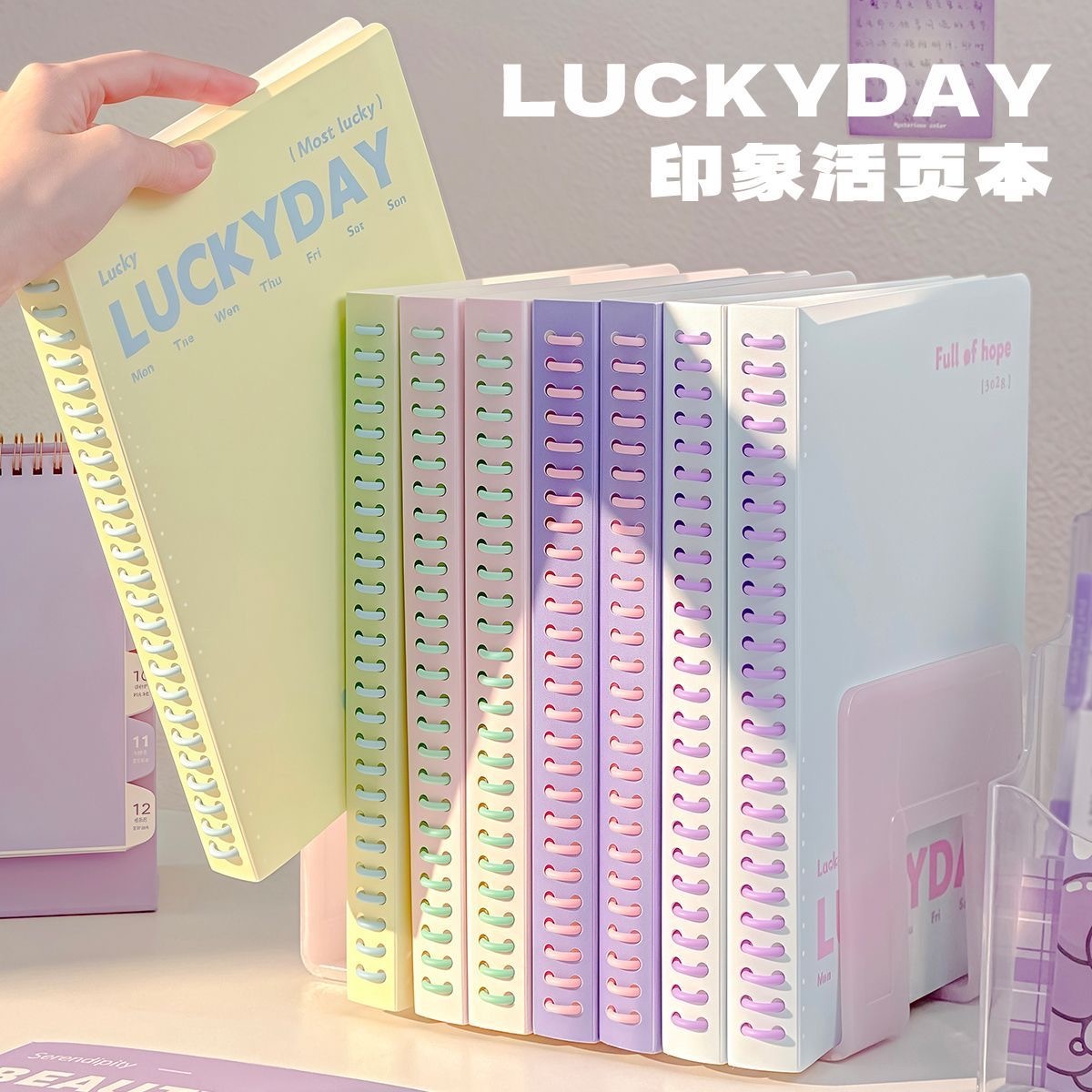 第五期预购 LUCKYDAY活页本高颜值可拆卸线圈本