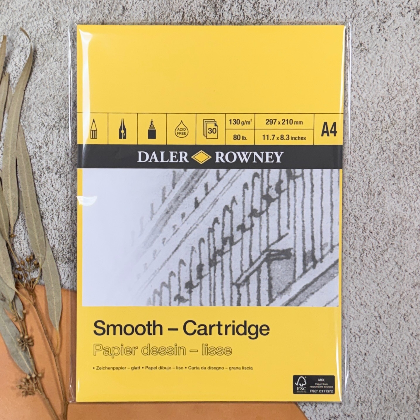 DALER ROWENY朗尼戴樂 ｜ 黃色細目插畫本 130g