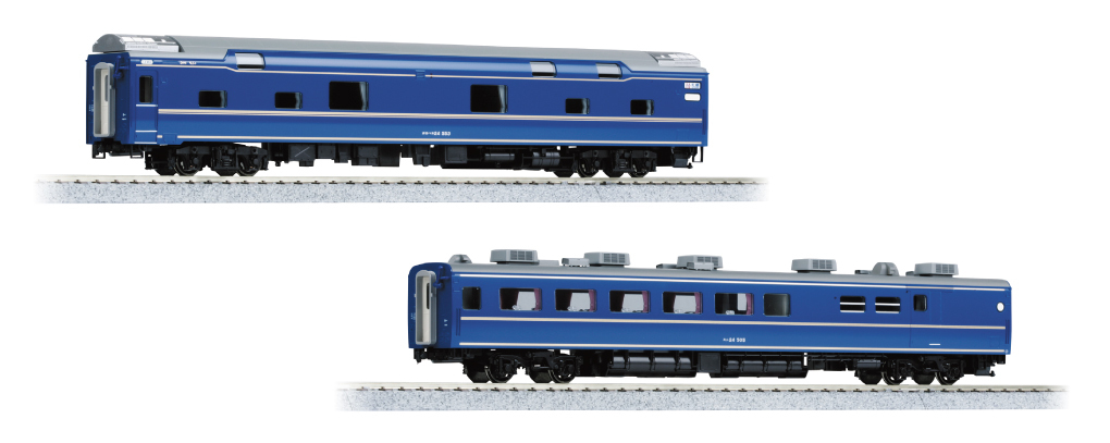 Kato 3-537 HO scale 24 Series Sleeper Express "Hokutosei" Orohane 24/Sushi 24 2-Car Set