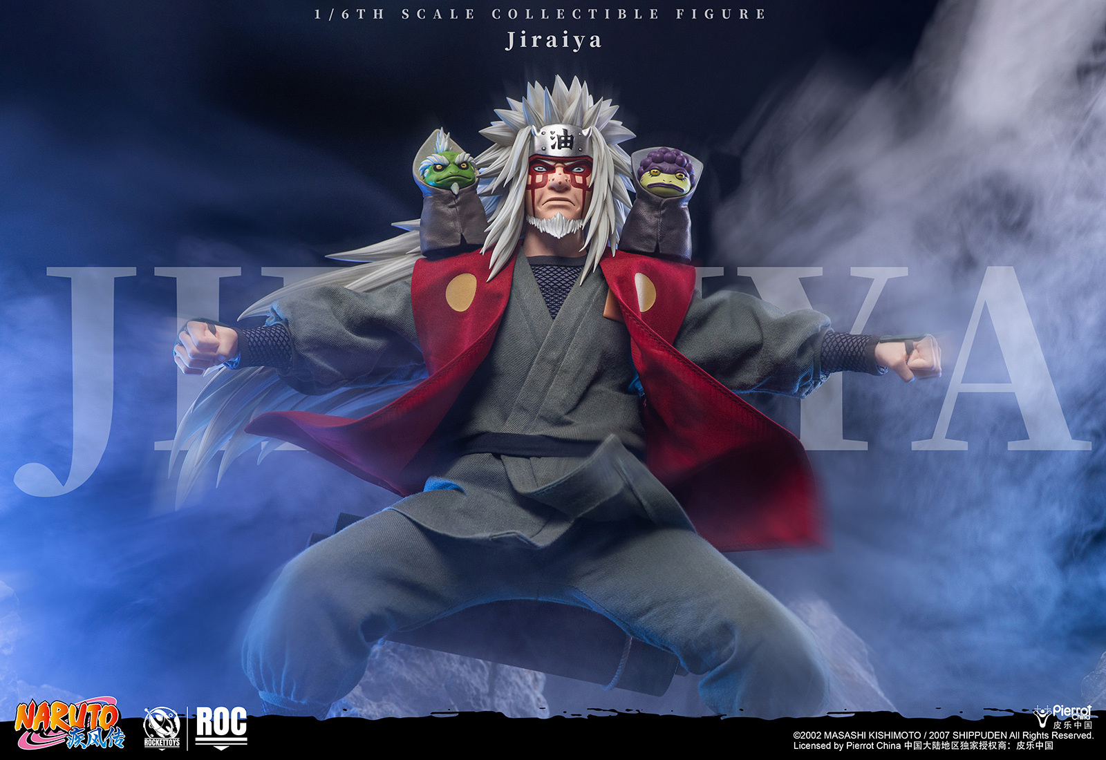 【ROCKETTOYS ROC-020 1/6 《火影忍者 疾風傳》Jiraiya 自來也 DX 豪華版】