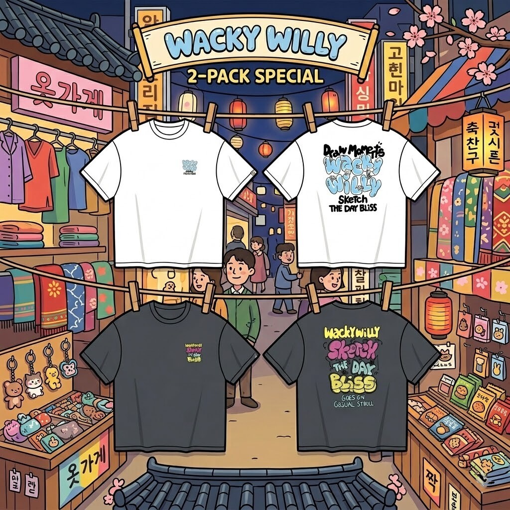 【直播】Wacky Willy LX050998 印花短袖上衣