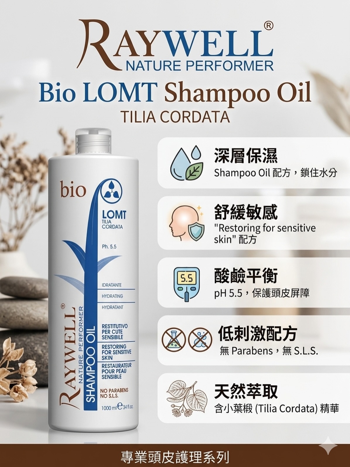 Raywell LOMT 敏感肌膚洗  - 250ml/1000ml