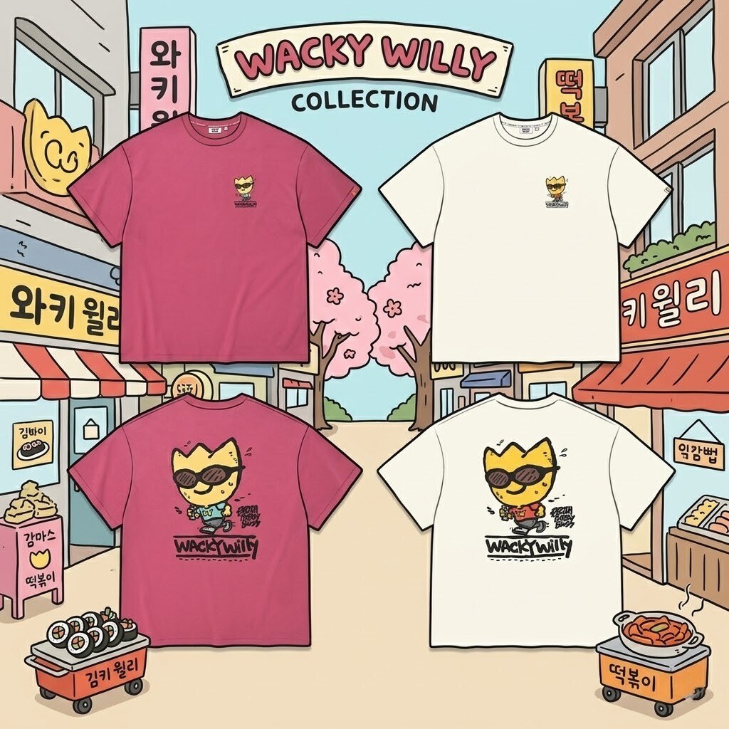 【直播】Wacky Willy LX0509108 跑步圖案短袖上衣
