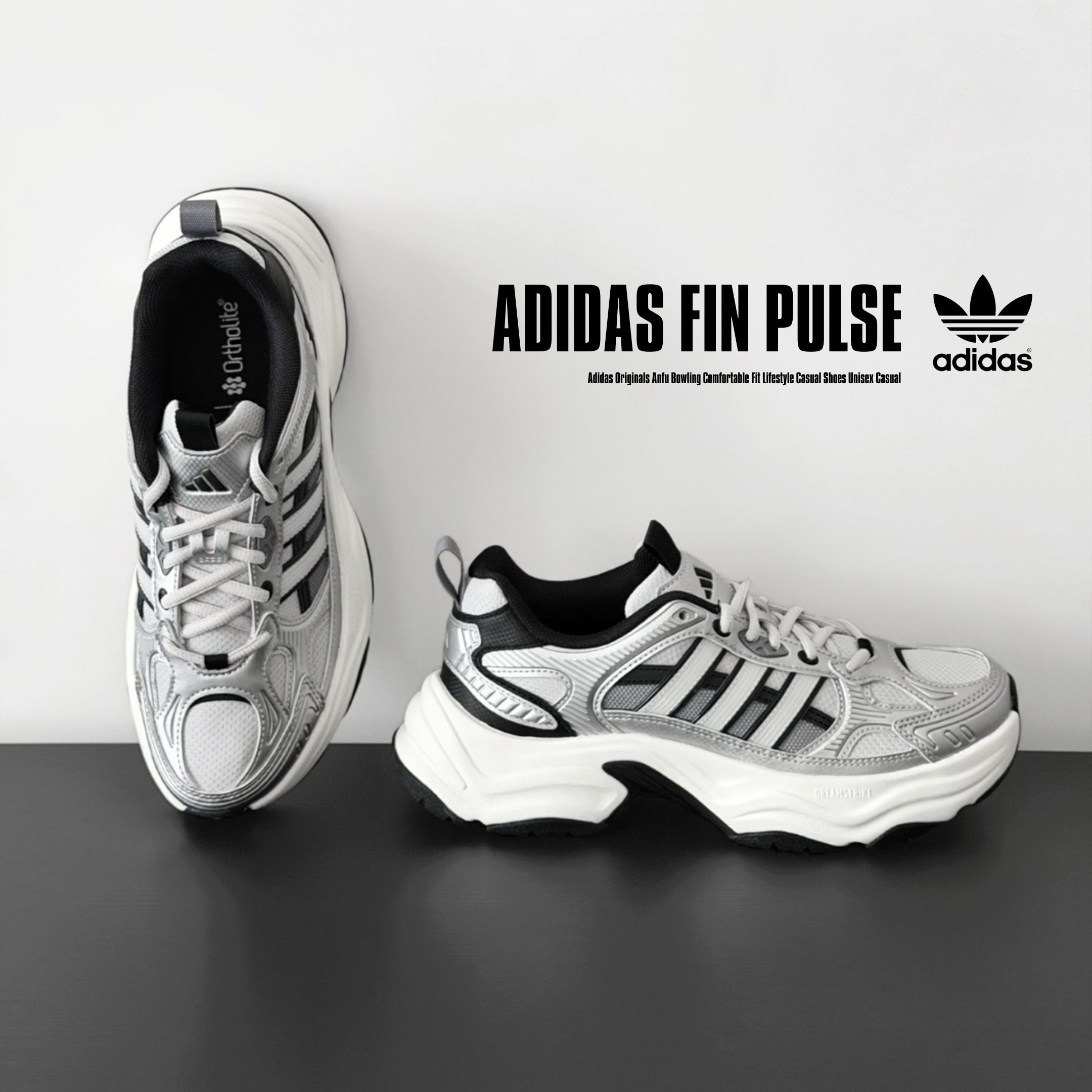 NICEDAY 代購 Adidas XLG 運動復古 老爹鞋 灰白 黑 KJ9522