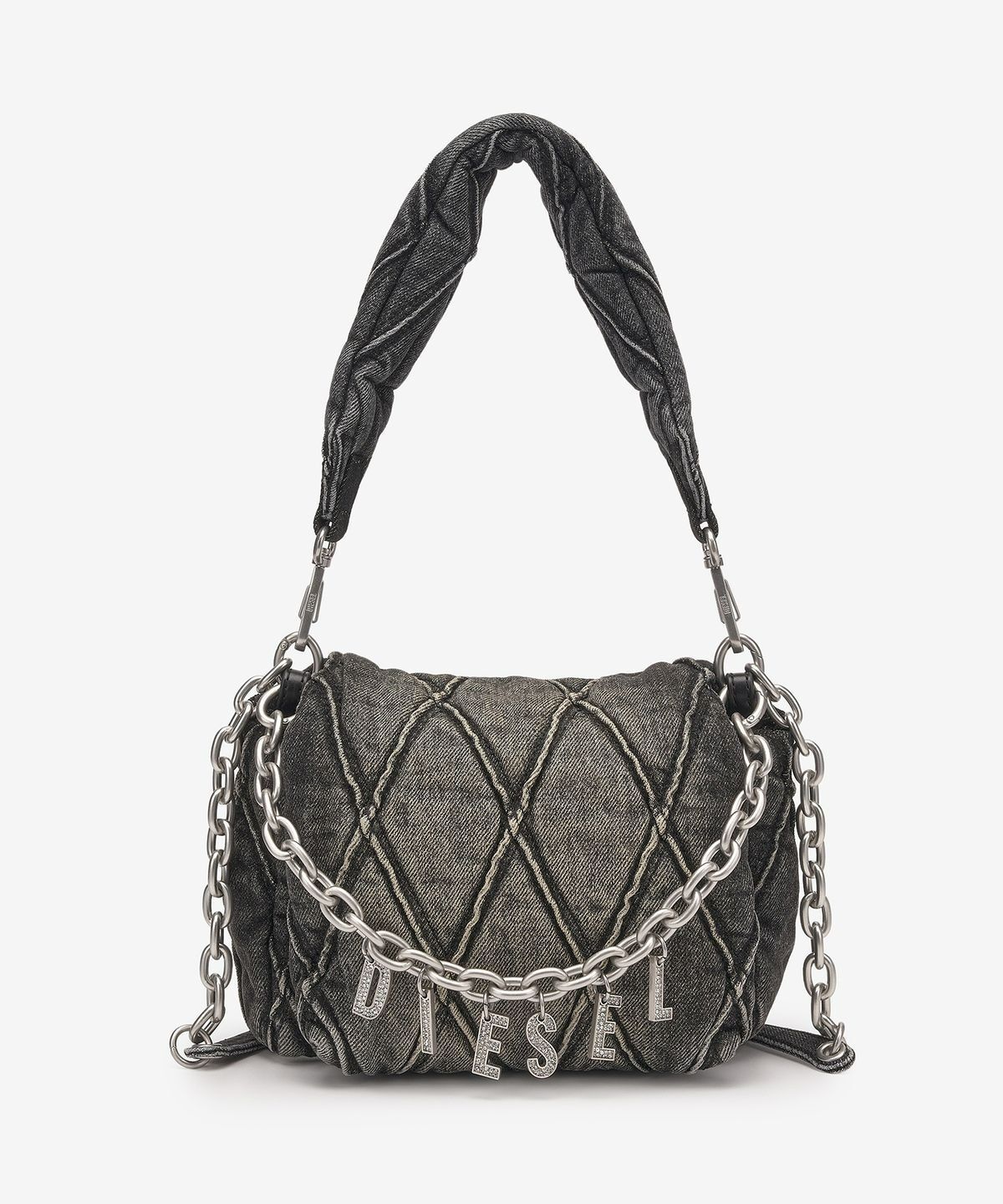 DIESEL Charm-D S 牛仔布斜背包 X09597P6330T8013FW25