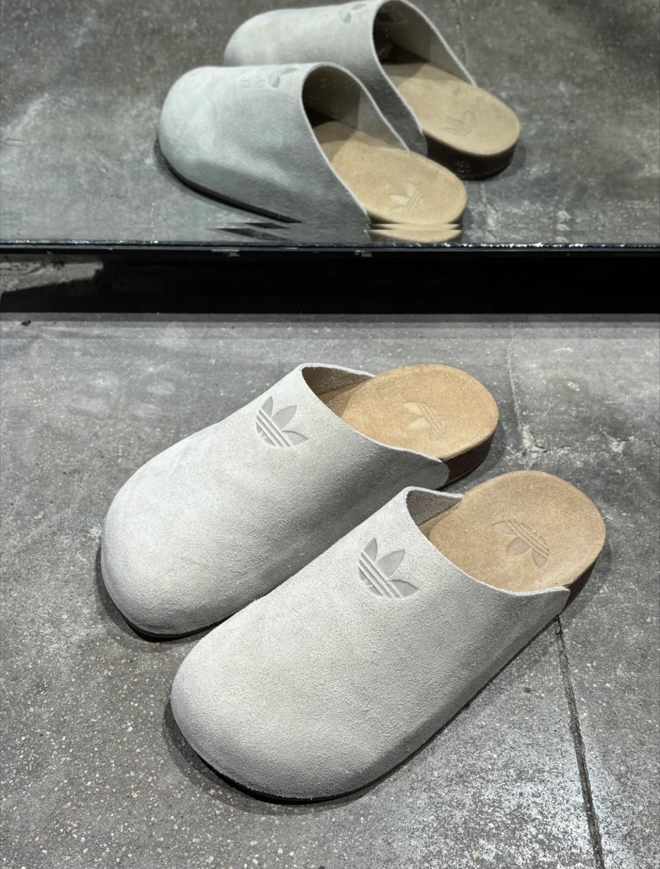 Adidas Adimule Grey｜勃肯 麂皮懶人鞋・ MULE拖鞋 灰色 ih6906
