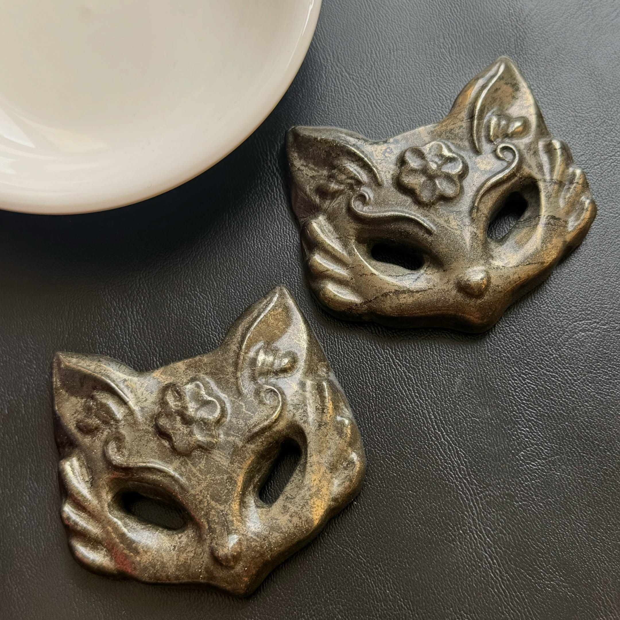 [原石] 黃銅礦 狐狸面具