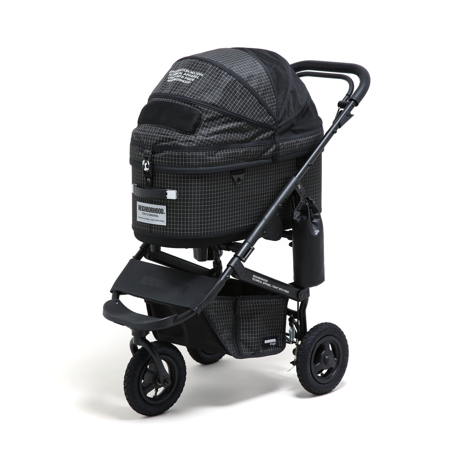 AIRBUGGY x NEIGHBORHOOD 聯名限定款DOME3 PREMIER 寵物推車，首度聯名、數
