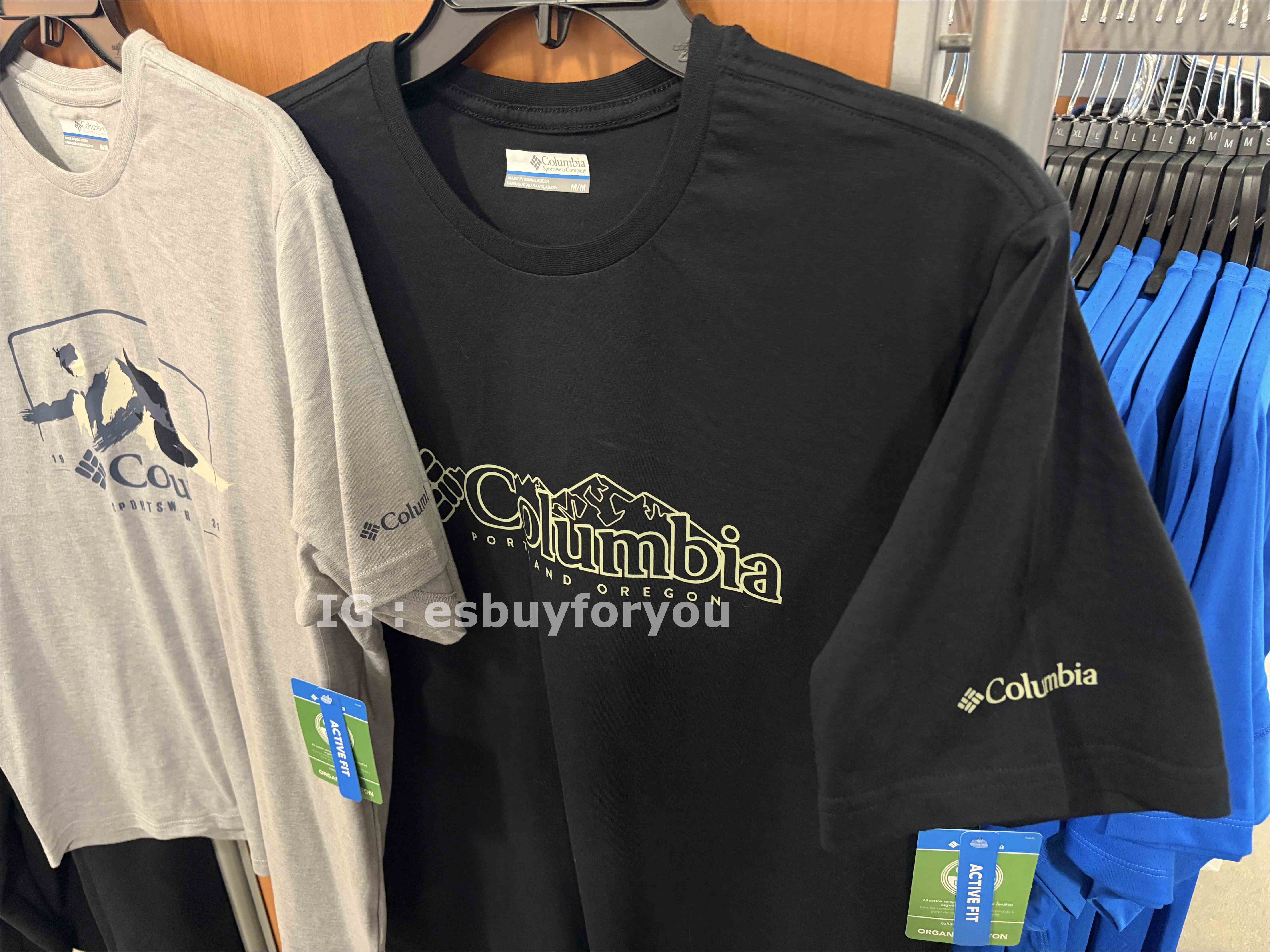 【限時】Columbia  男大人 有機棉 造型圖案  短TEE (2色)