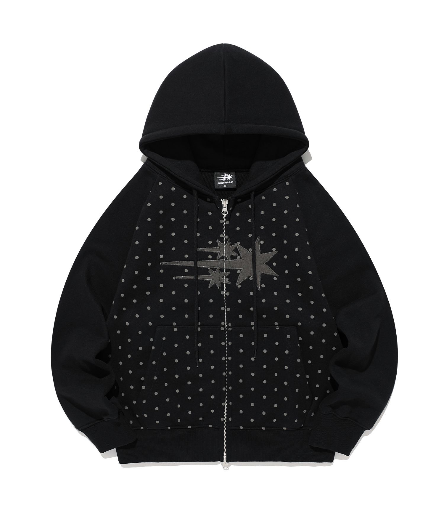 나이스고스트클럽 DOT 3Star 短版拉鍊連帽外套 NG2GSUM493ABK
