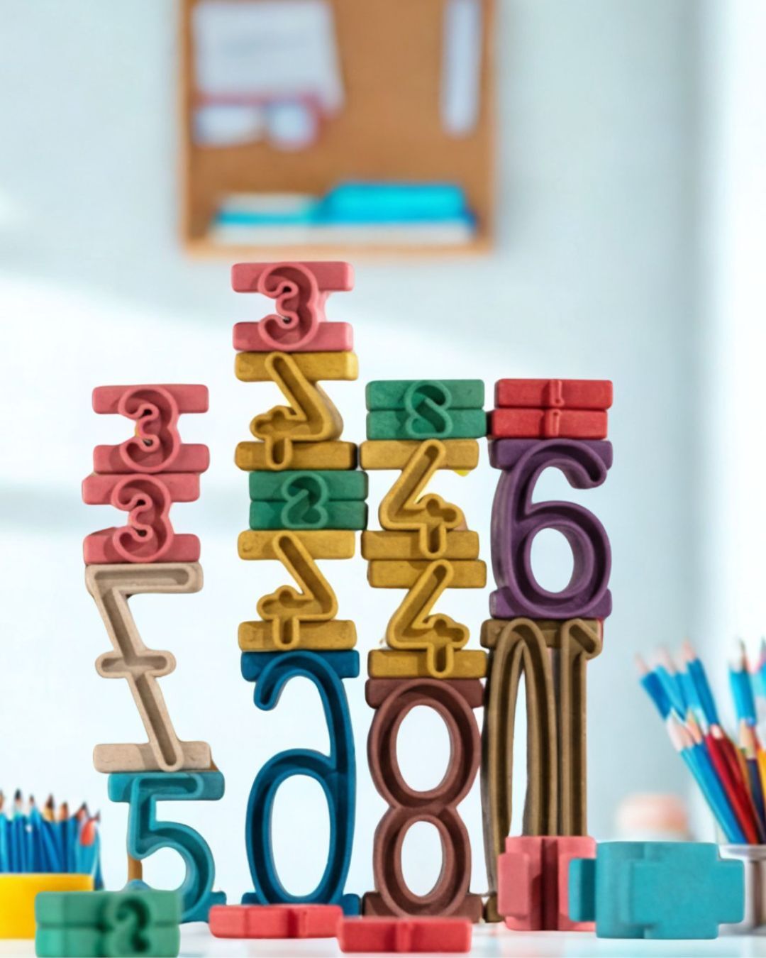 彩色款34件裝｜123塔高高數字積木組