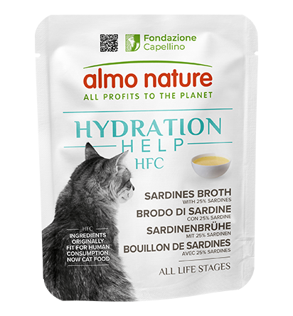 Almo Nature - HFC水潤護理鮮湯包 - 沙甸魚湯 (黑字) Hydration Help (Sardine Broth) 50g