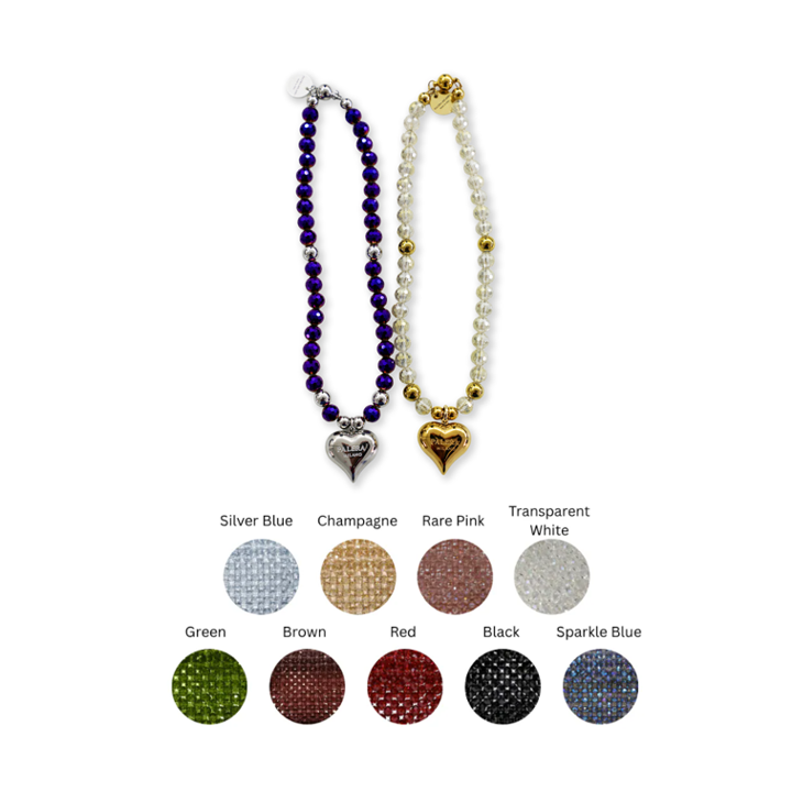 1PO0506-036 [PALERA MILANO] Necklace Crystal Heart #JWCNCH-CR10AM (EU)