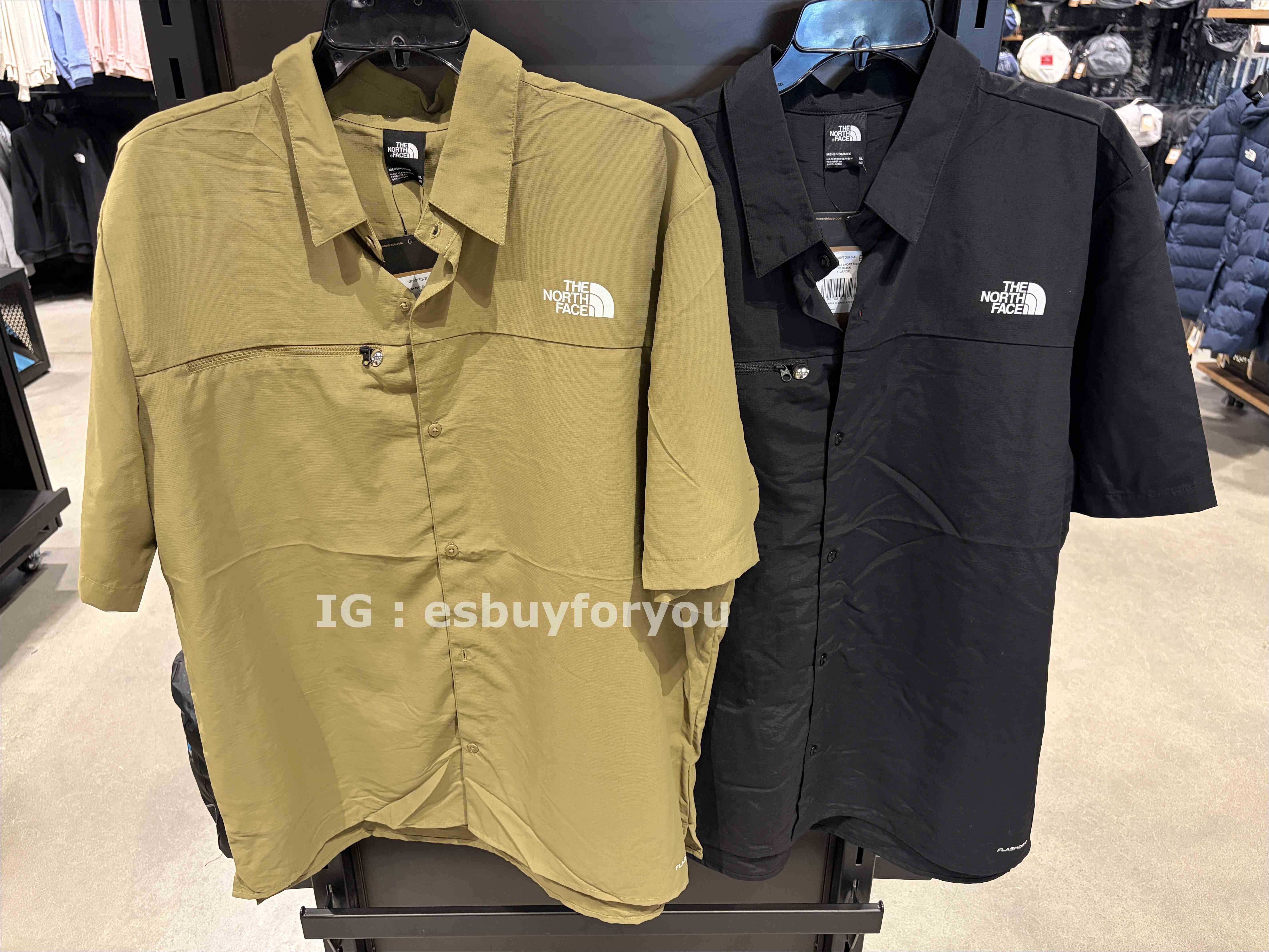 THE NORTH FACE 男大人 可收納 機能型 彈性 防潑水 涼感 透氣 排汗 短袖襯衫 (2色)