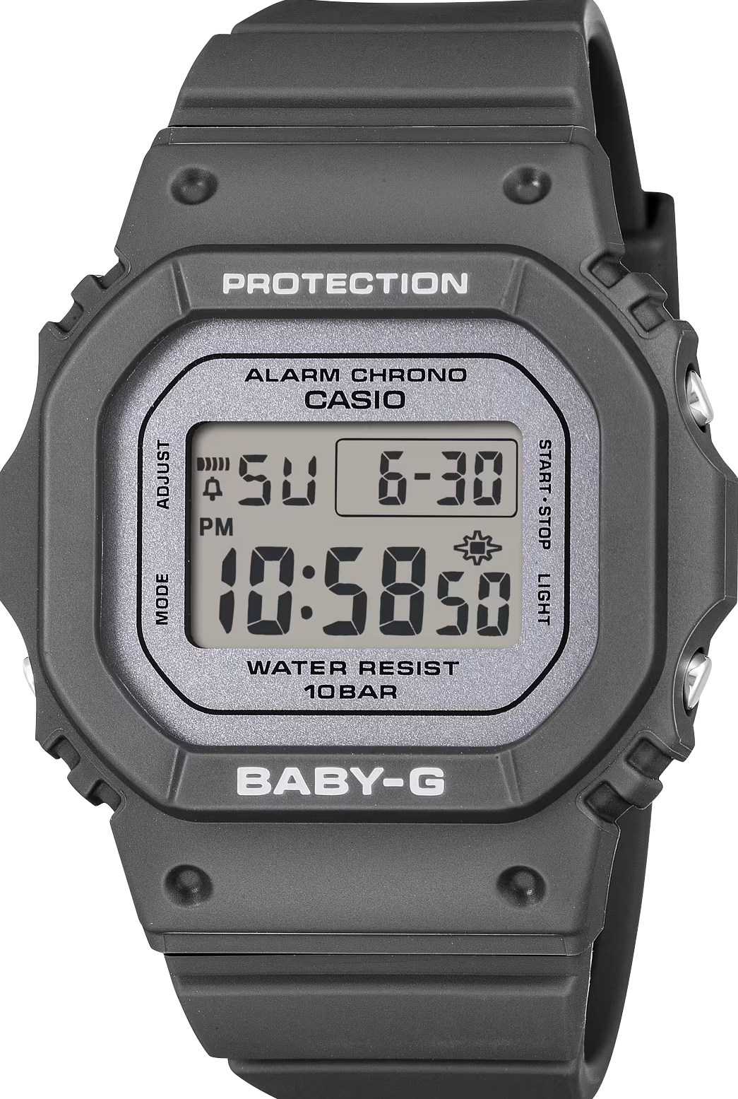 萬年鐘錶 - BABY-G   優雅經典方形經典防震電子錶  BGD-565SC-1 錶徑 : 37.9 MM