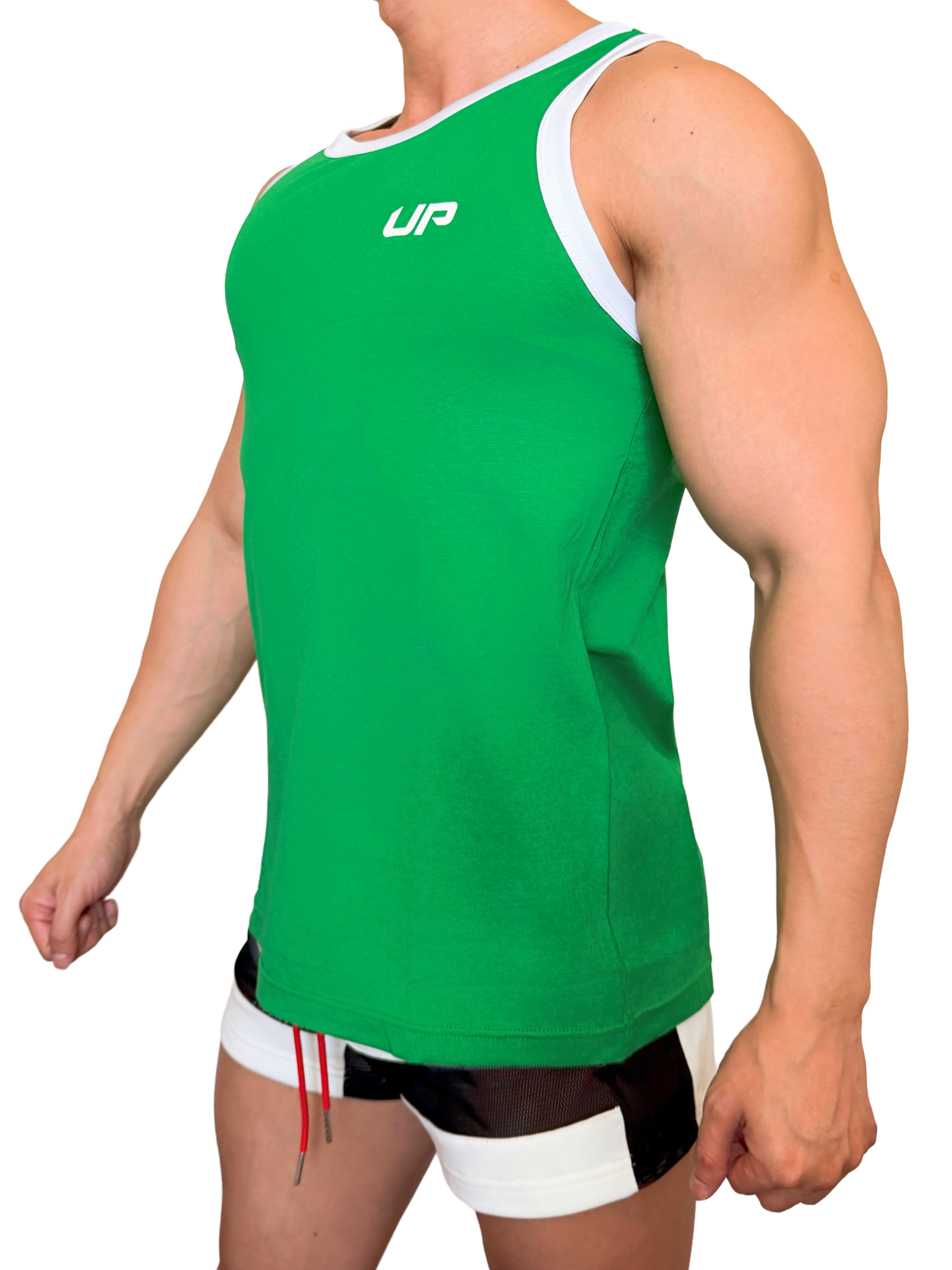 2026 全新配色 - Comfort Tank 2.0 舒適背心 草綠色/白