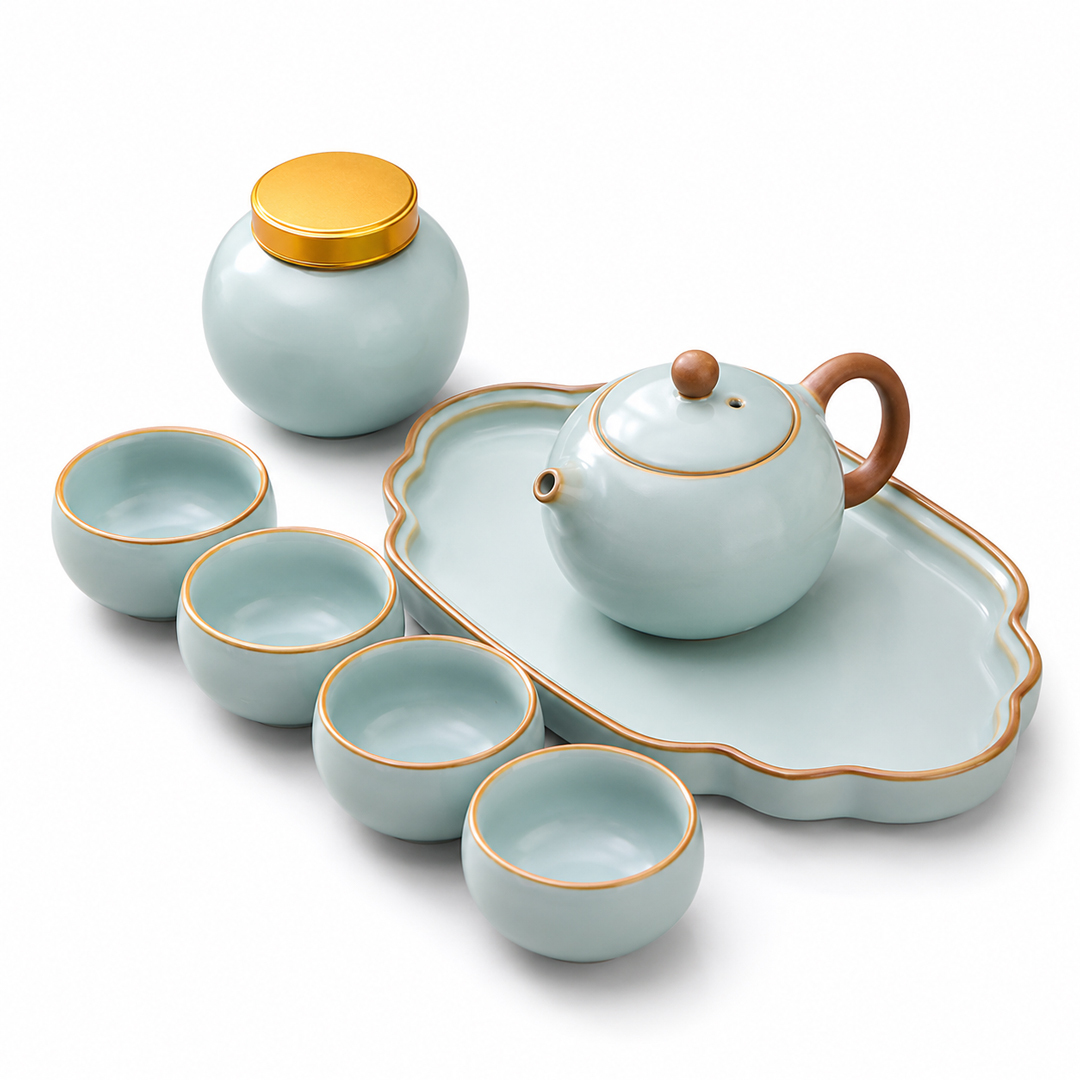 汝窯旅行茶具套裝