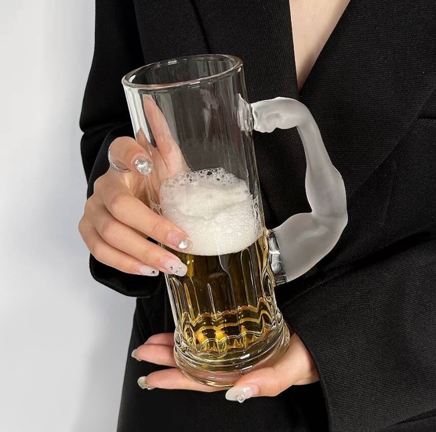 大力士造型創意啤酒杯