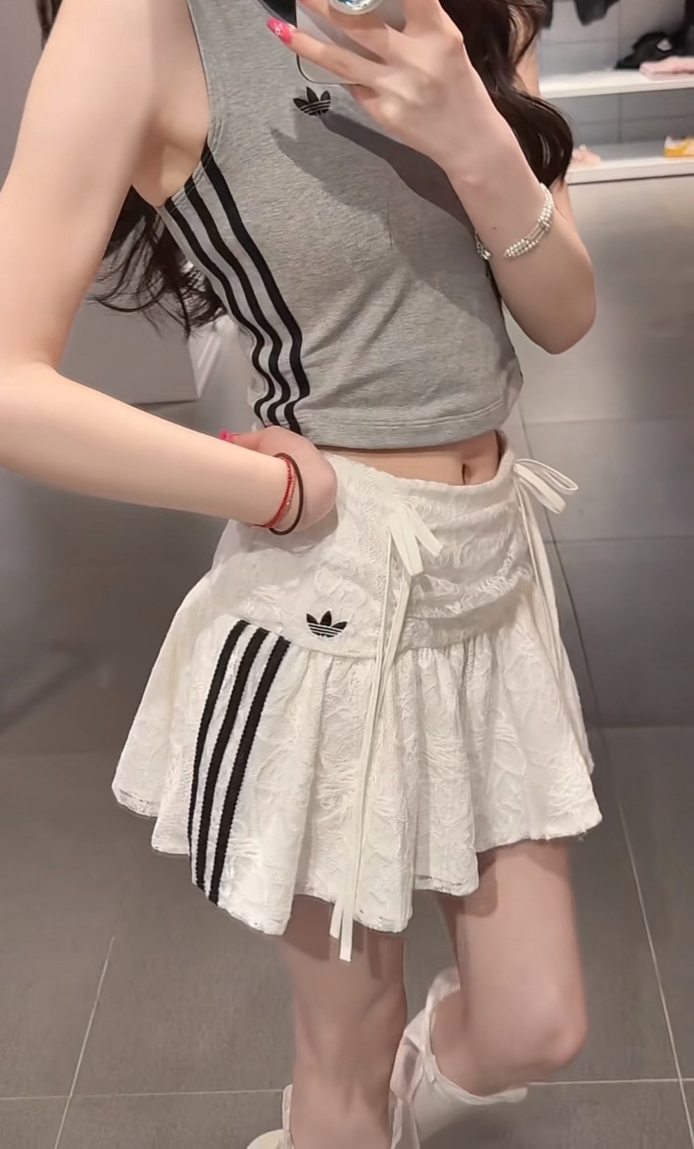 <經典續作💖> Adidas Originals LACE SKIRT 蕾絲運動裙褲 澎澎裙 黑/白 兩色