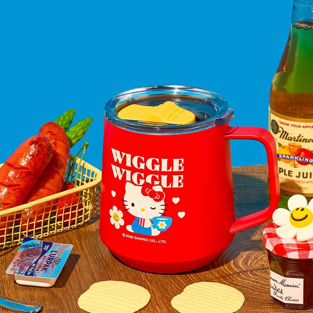 WIGGLE WIGGLE & HELLO KITTY Camping Mug