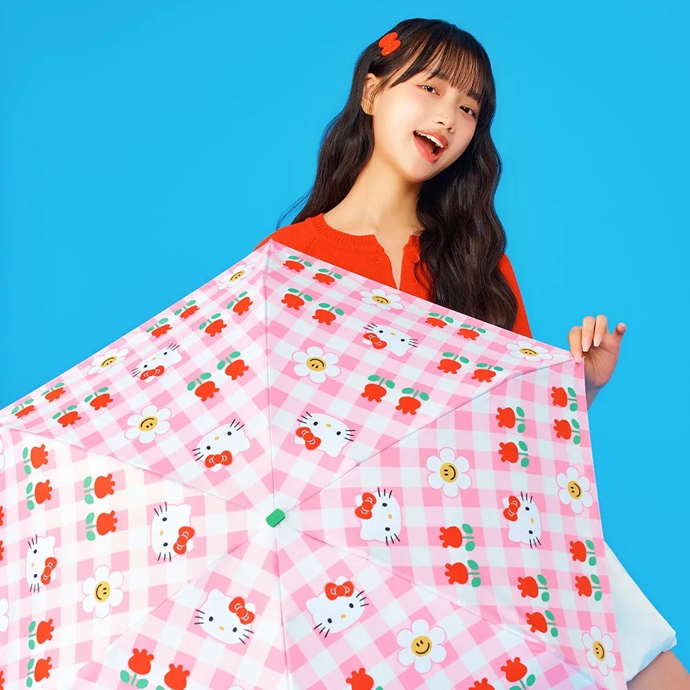 WIGGLE WIGGLE & HELLO KITTY Lightweight Sun & Rain Umbrella