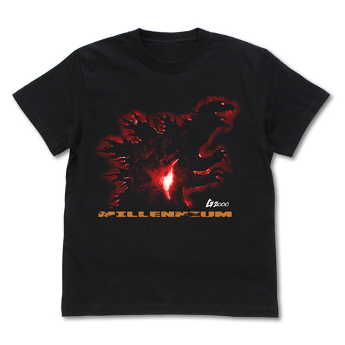 ｺﾞｼﾞﾗ2000ﾎﾟｽﾀｰﾋﾞｼﾞｭｱﾙTｼｬﾂ/BLACK COSPA 052526