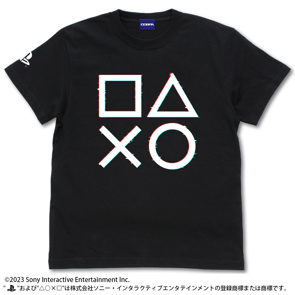 TｼｬﾂforPlayStationShapesLogoGlichver./BLACK COSPA 052526