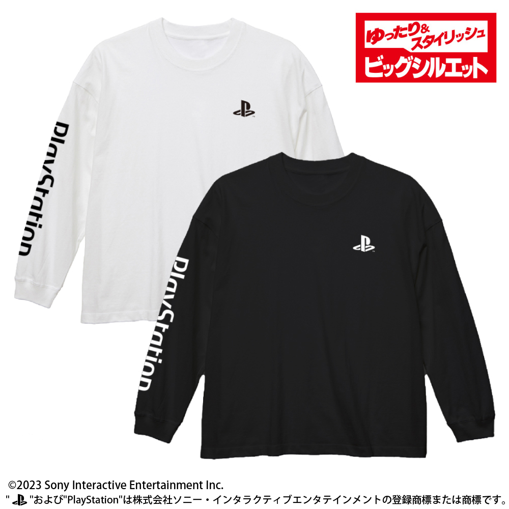 ﾋﾞｯｸﾞｼﾙｴｯﾄﾛﾝｸﾞｽﾘｰﾌﾞTｼｬﾂforPlayStation/WHITE COSPA 052526
