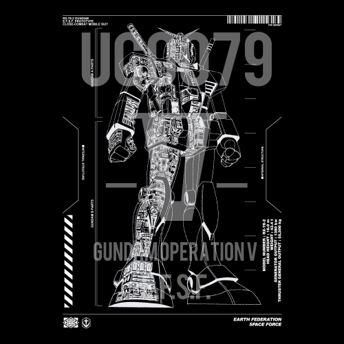 V作戦RX-78-2ｶﾞﾝﾀﾞﾑTｼｬﾂ/BLACK COSPA 052526