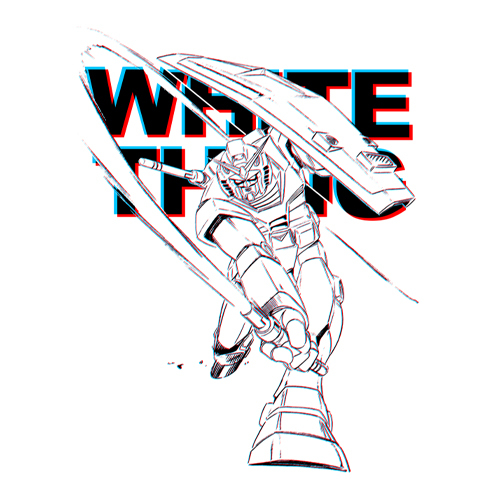 ｶﾞﾝﾀﾞﾑﾋﾞｰﾑｻｰﾍﾞﾙTｼｬﾂ/WHITE COSPA 052526