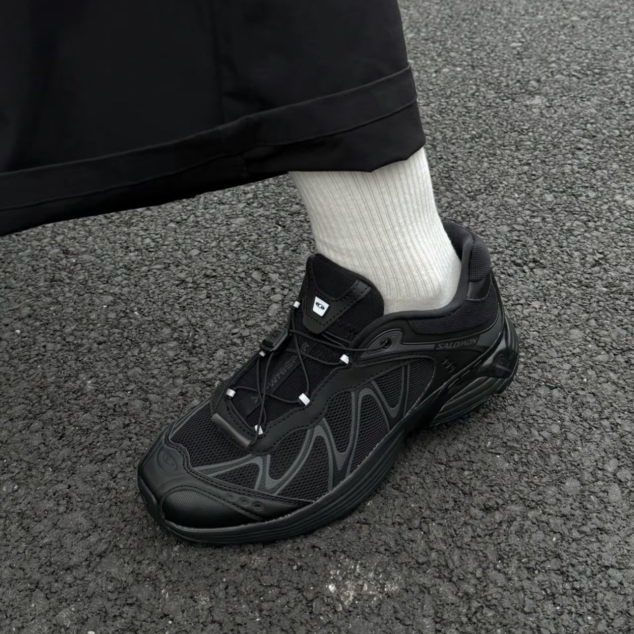 SALOMON XT-WHISPER 全黑 城市風 跑步鞋 越野 機能 477620