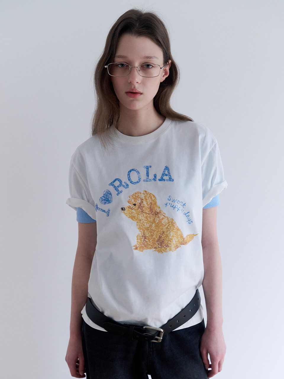 ROLAROLA I LOVE ROLA PUPPY FRIENDS T-SHIRT