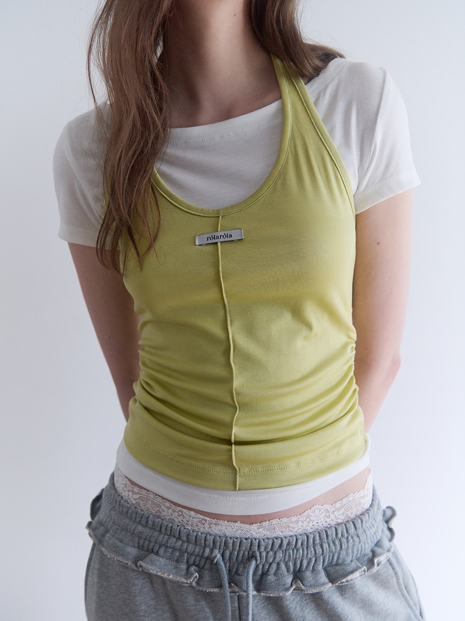 ROLAROLA HALTER LAYERD T-SHIRT SET