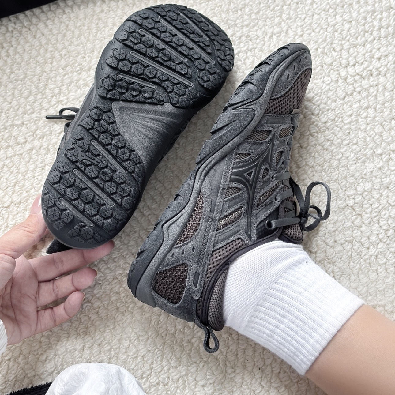 MIZUNO MTK 曠野黑 薄底 赤足鞋 舒適 透氣 美津濃 D1GH261901