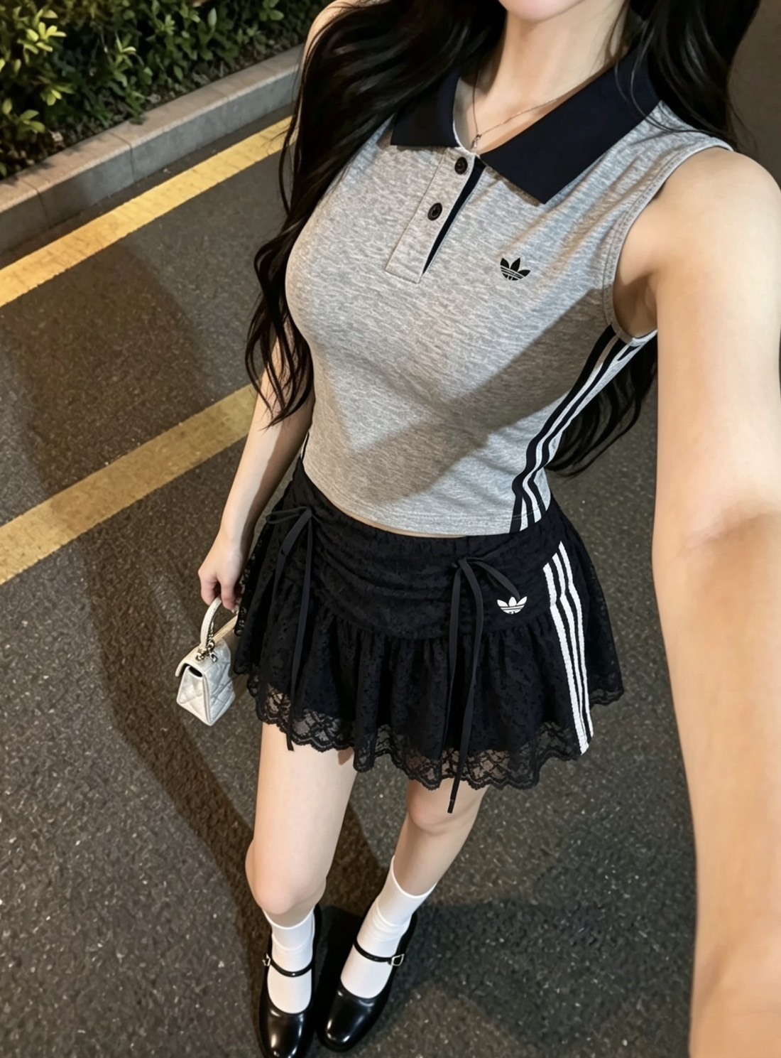 （預購）Adidas Originals LACE SKIRT 蕾絲運動裙褲 2色