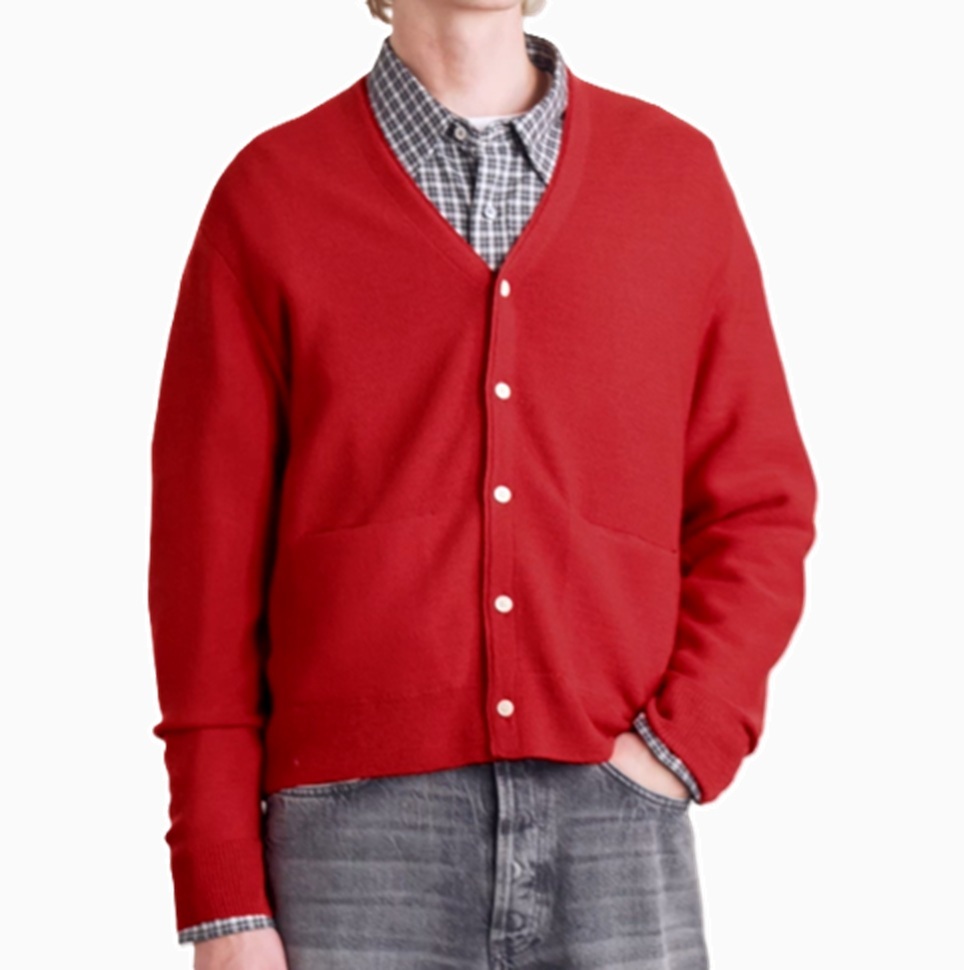 VISVIM 2026 S/S SELMER CARDIGAN (WOOL) - RED SIZE 1 PRE ORDER ITEM (預訂中)