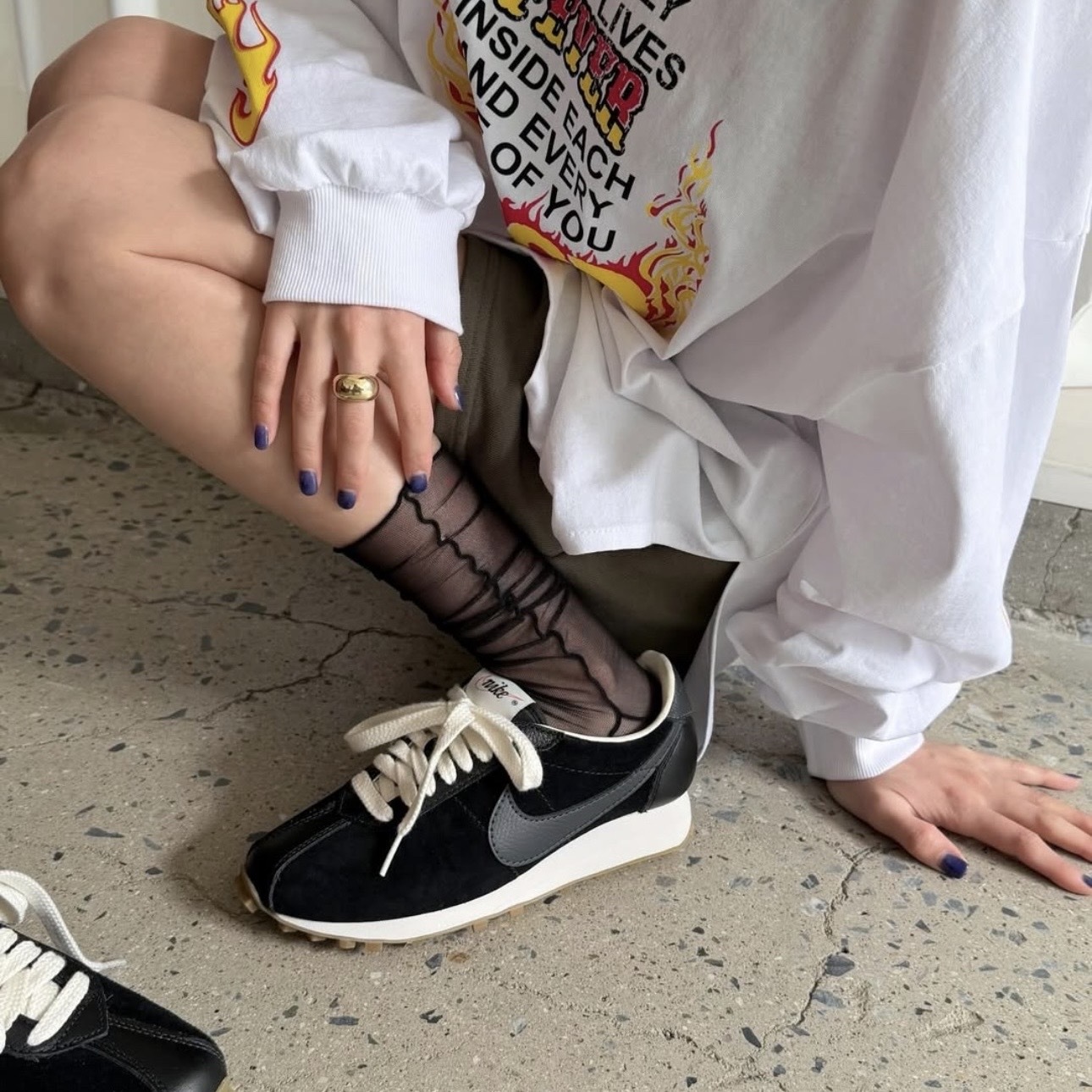 NIKE LD-1000 黑白 灰勾 跑步鞋 運動 中性鞋款 IO9596-002